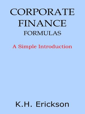 cover image of Corporate Finance Formulas